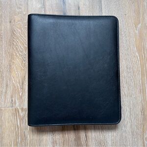 Franklin Covey Black Planner Cover 3 Ring Binder with Zipper